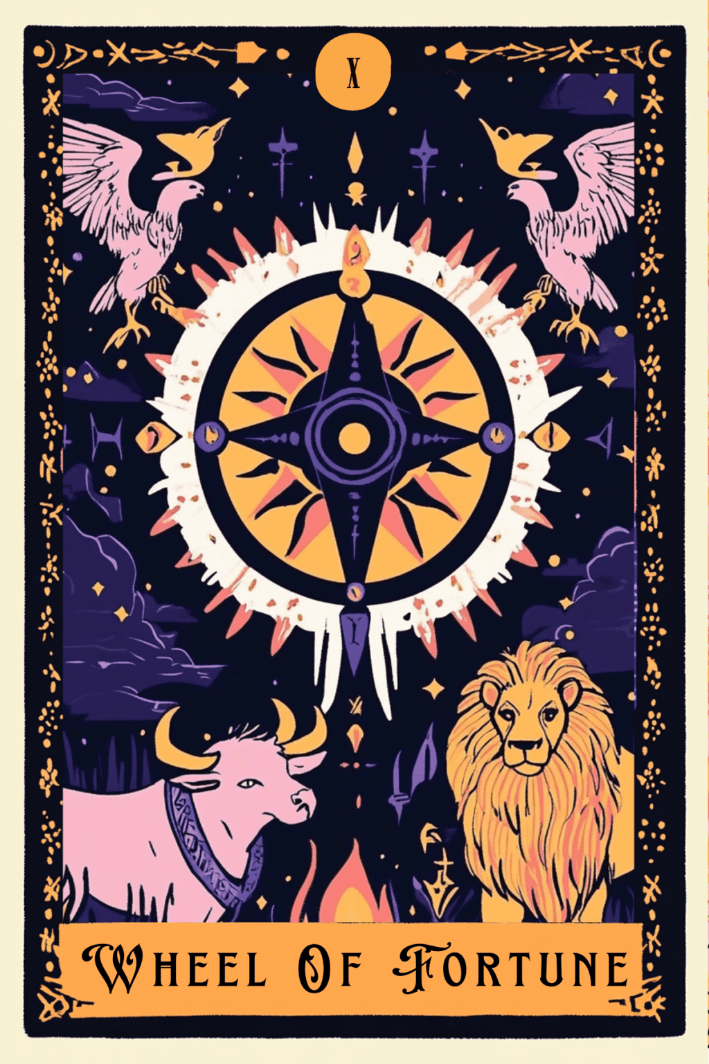 The Wheel Of Fortune Tarot Card Meaning X The Wheel Of Fortune Tarot Card Meaning X
